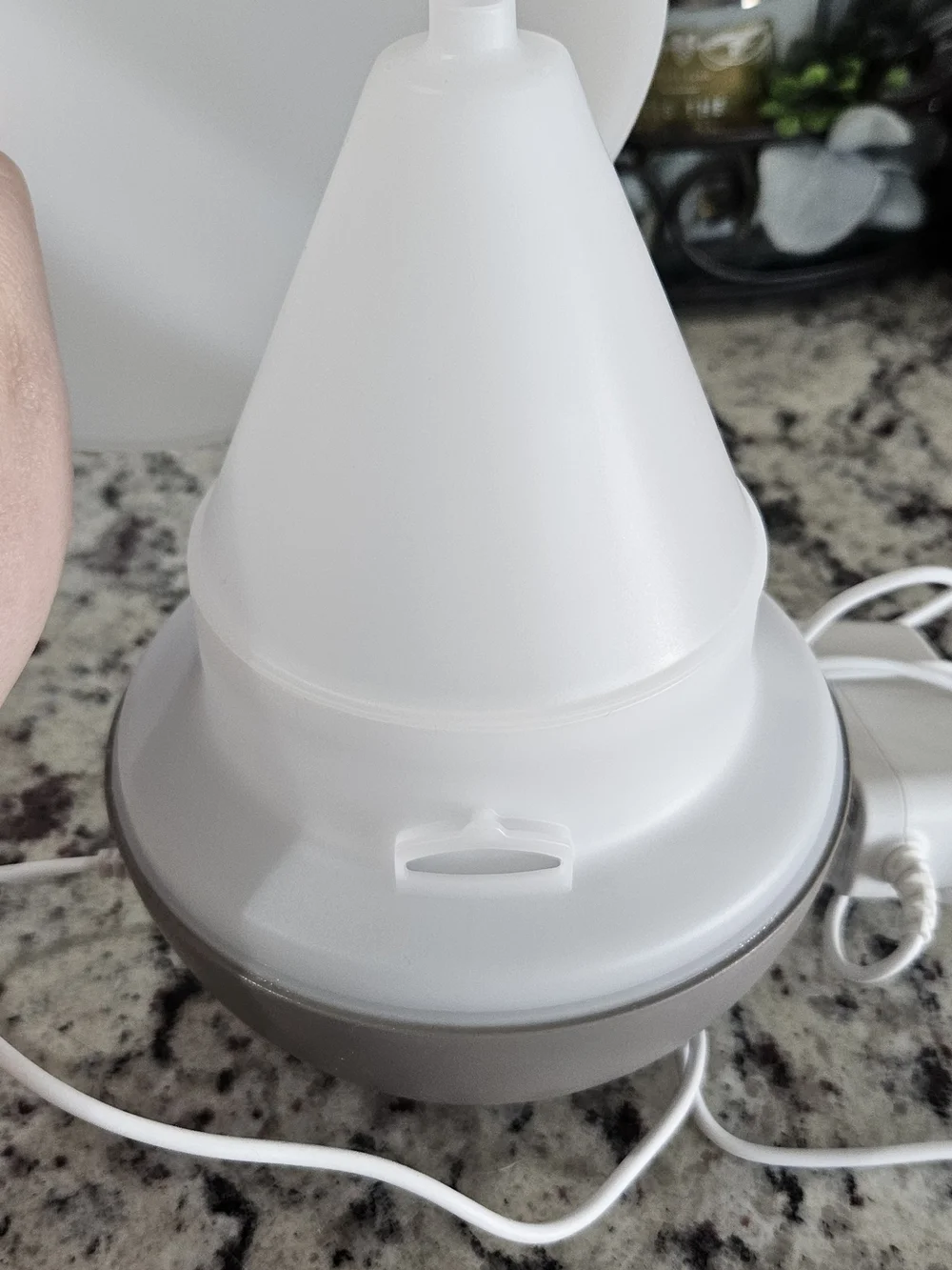 Young Living White and Gray Ultrasonic Essential Oil Diffuser